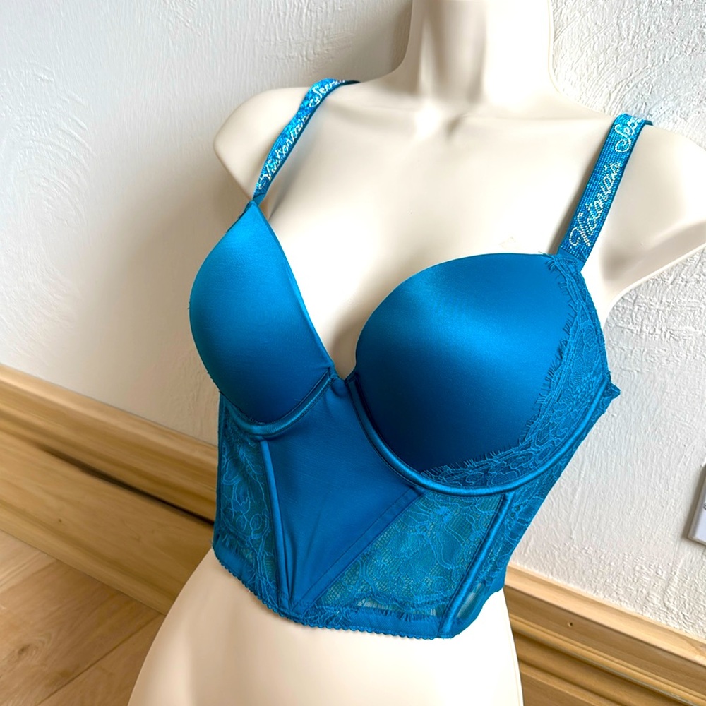 Victoria’s Secret Double Shine Strap Push-Up Corset Top